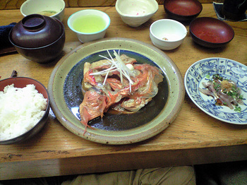 円遊のキンメ鯛煮付け定食